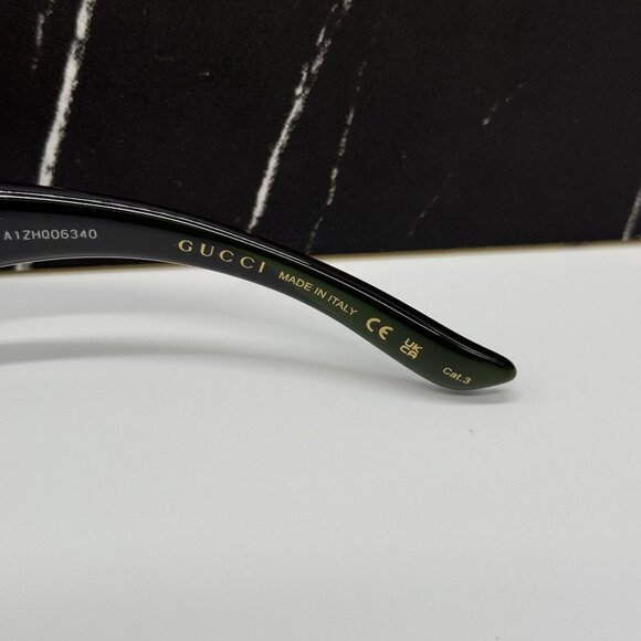 NEW GUCCI GG1492S 001 UNISEX GUCCI BLACK SUNGLASSES - Picture 9 of 10